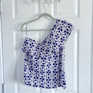 One Sleeve Costal Cotton Top — Size Large